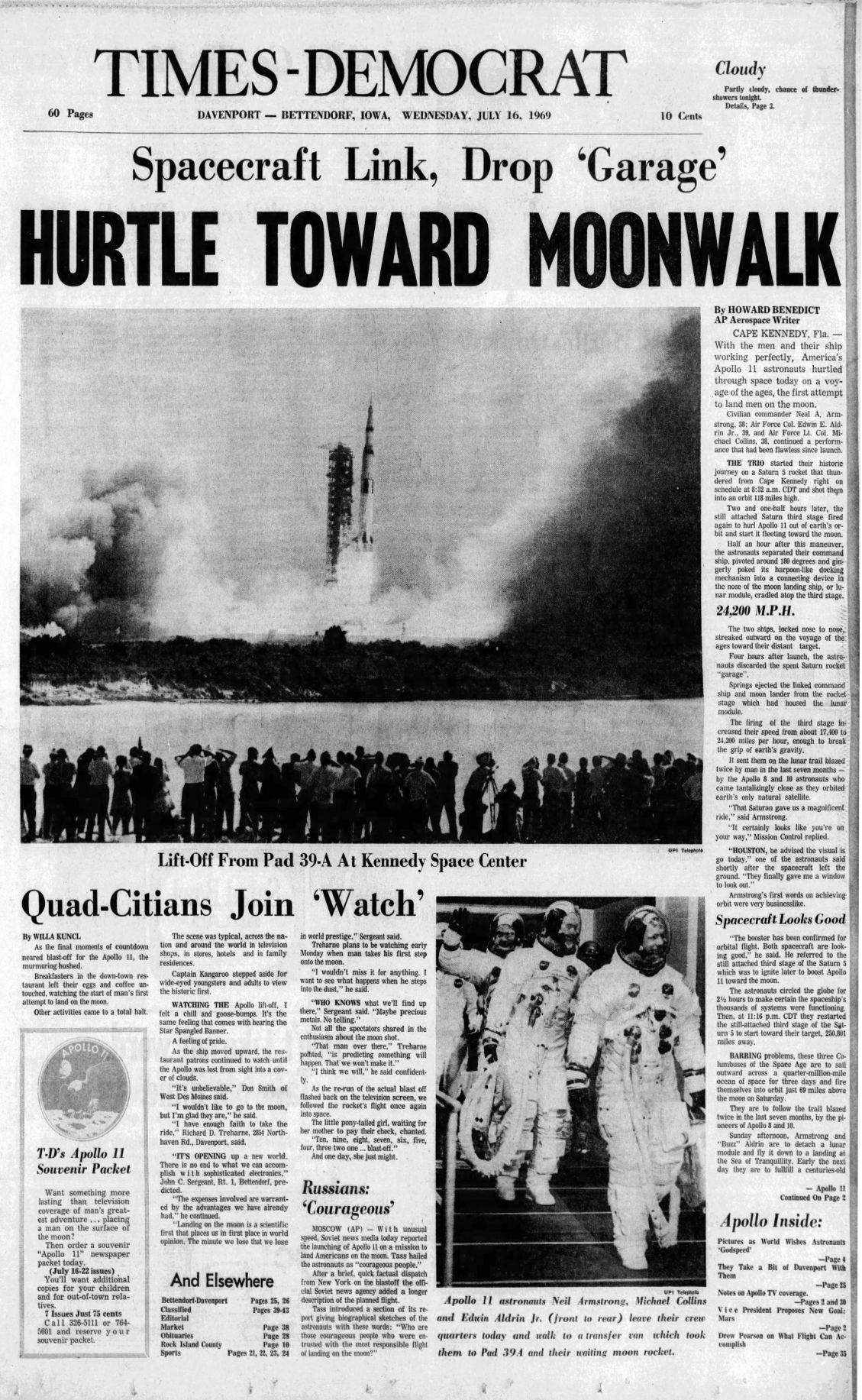 "Spacecraft link, drop 'garage' - Hurtle toward moonwalk"